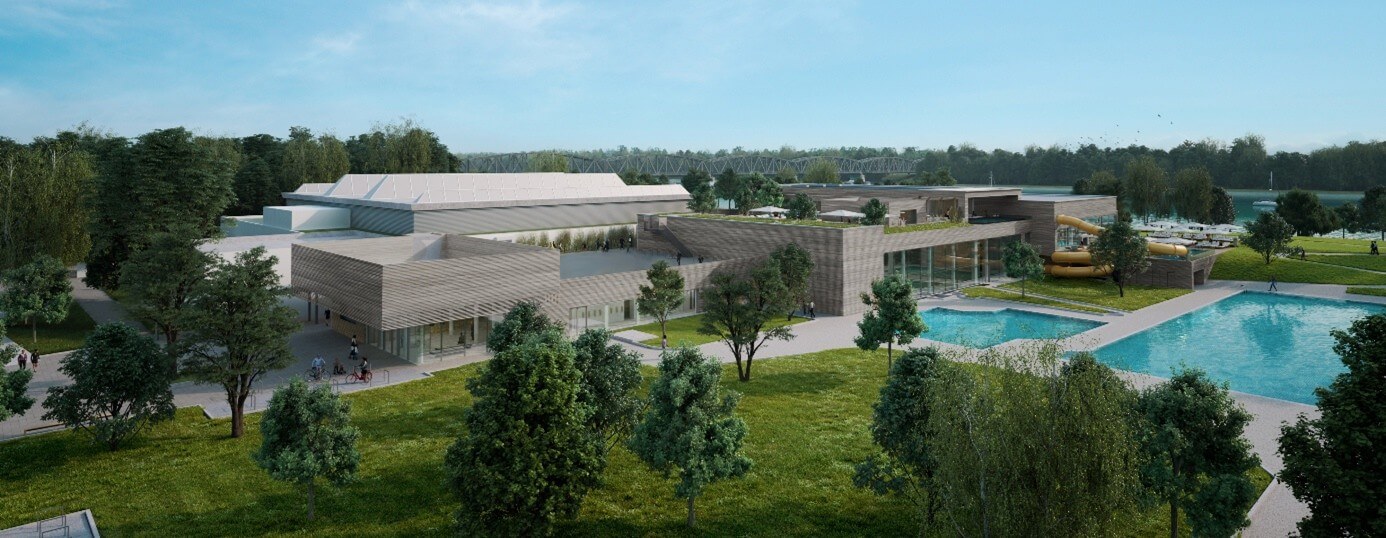 MIRADOR ist der Name für die BADEARENA_NEU KREMS